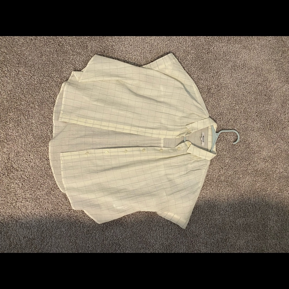 Madewell windowpane shirt